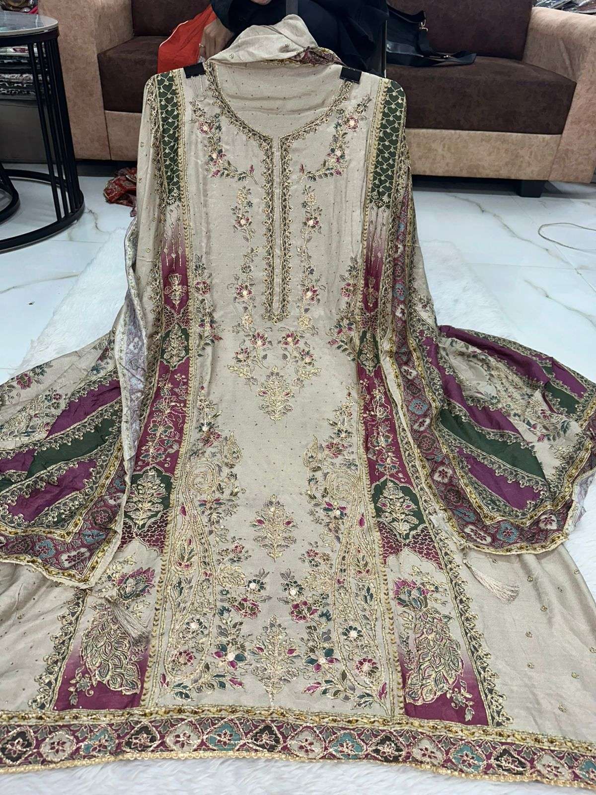 Falah Premium Maslin Collection Code - 50016 By Falah Designer Suits